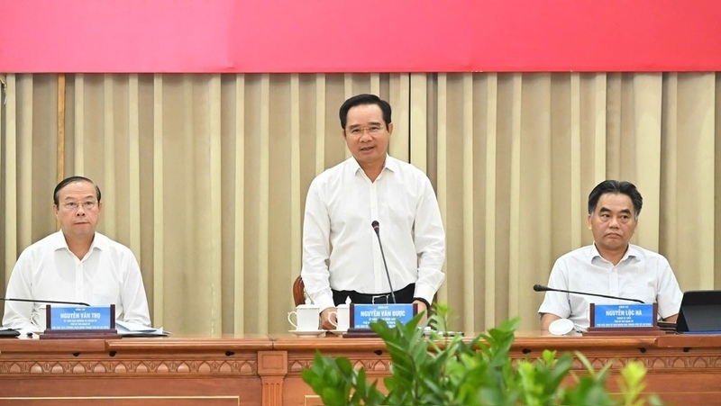 Chủ tịch UBND TP. Hồ Chí Minh Nguyễn Văn Được. Ảnh: Việt Dũng.