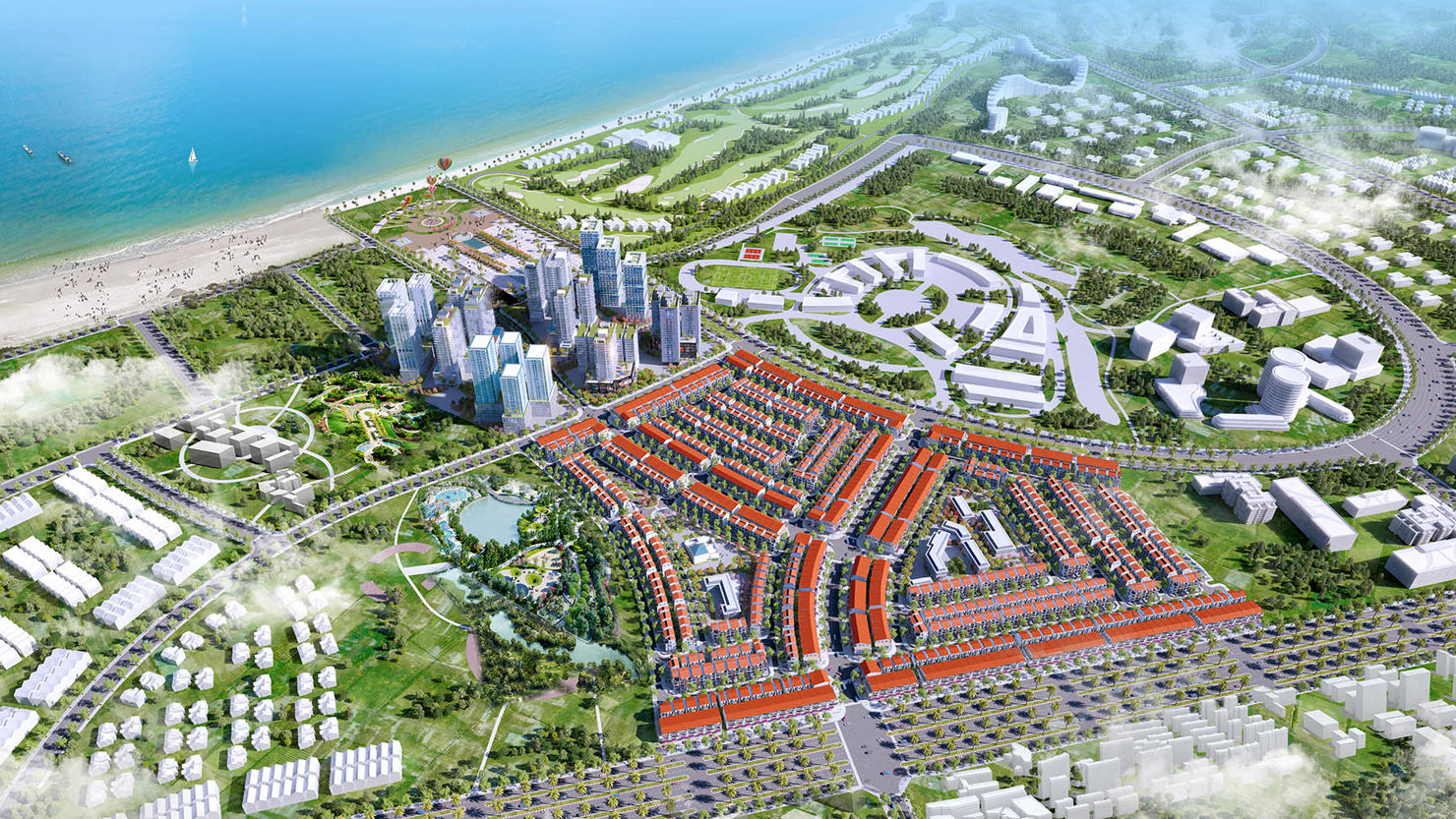 Phối cảnh dự án Nhơn Hội New City. Ảnh: PĐ