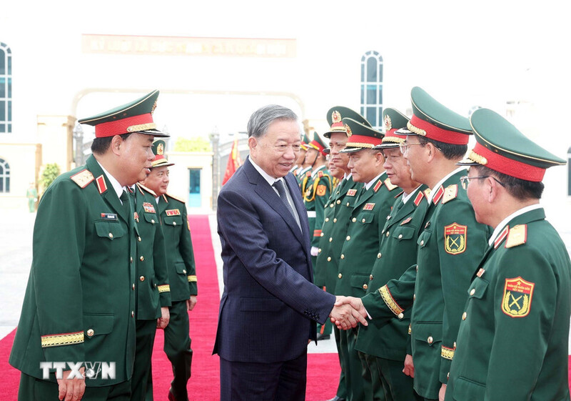 Tổng Bí thư Tô Lâm và các đại biểu. Ảnh: TTXVN