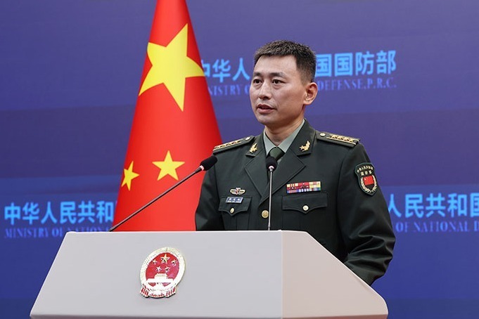 Người phát ngôn Bộ Quốc phòng Trung Quốc Trương Hiểu Cương. Ảnh: China Daily.