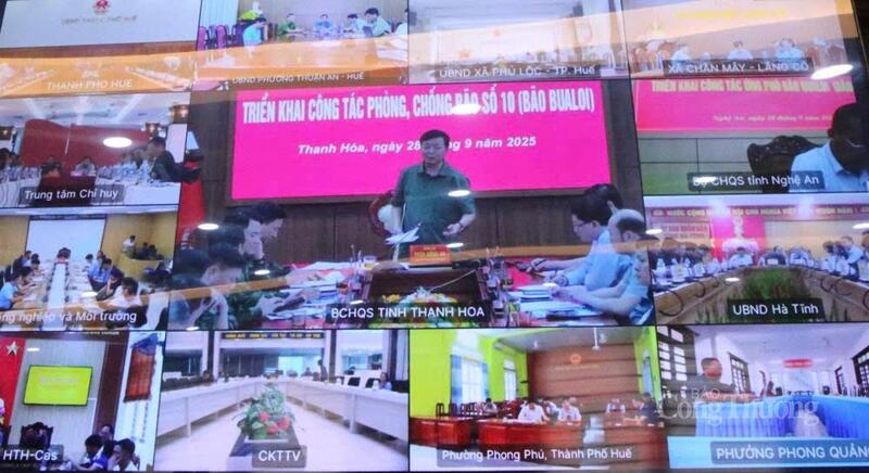 Hội nghị được triển khai trực tuyến đến các điểm cầu