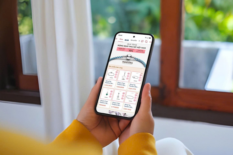 Pandora ghi nhận doanh thu tăng trưởng ổn định dịp 10.10