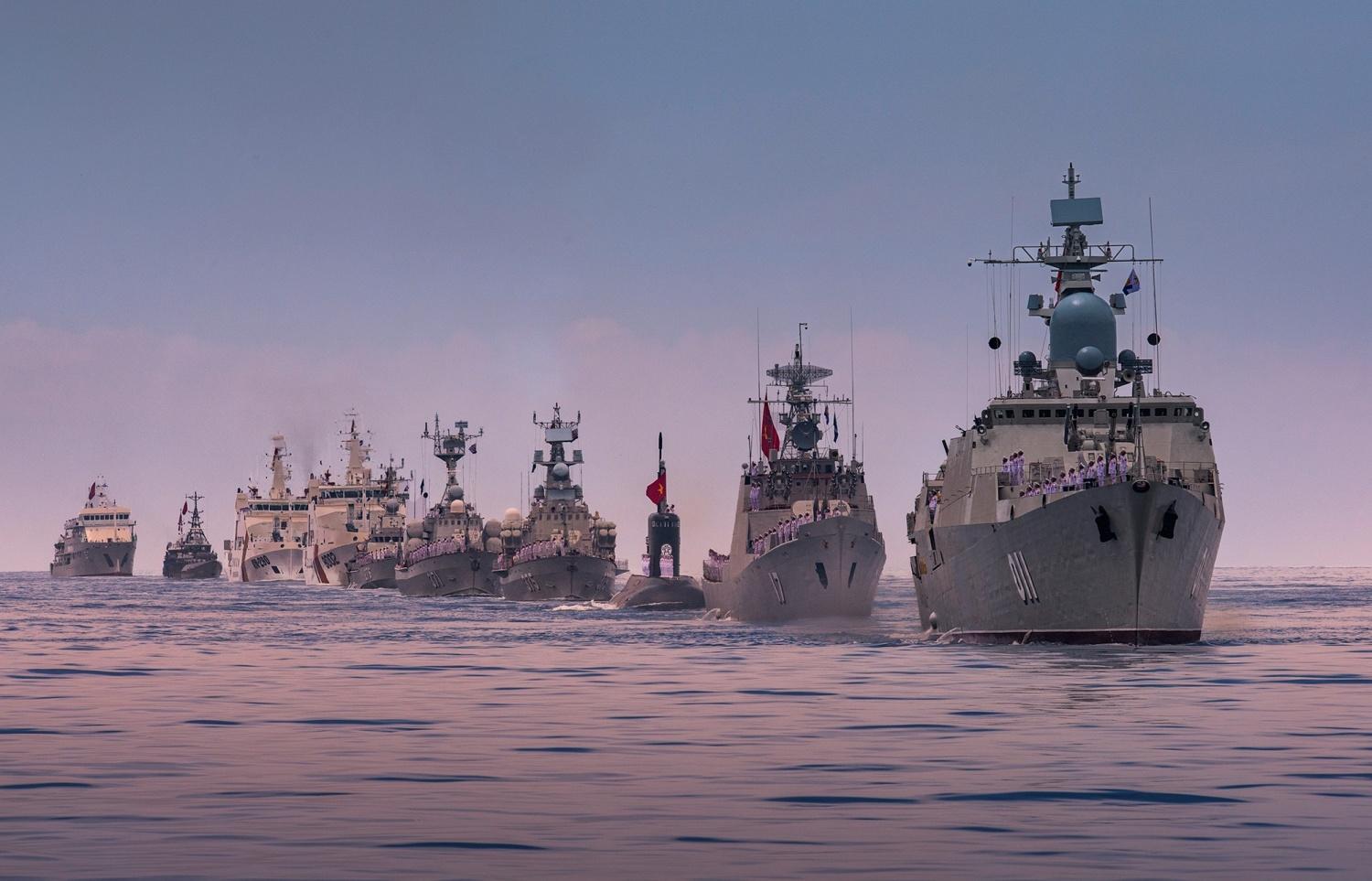 Lễ diễu binh trên biển nằm trong chuỗi sự kiện A80. Ảnh: Quân chủng Hải quân cung cấp Lễ diễu binh trên biển nằm trong chuỗi sự kiện A80. Ảnh: Quân chủng Hải quân cung cấp