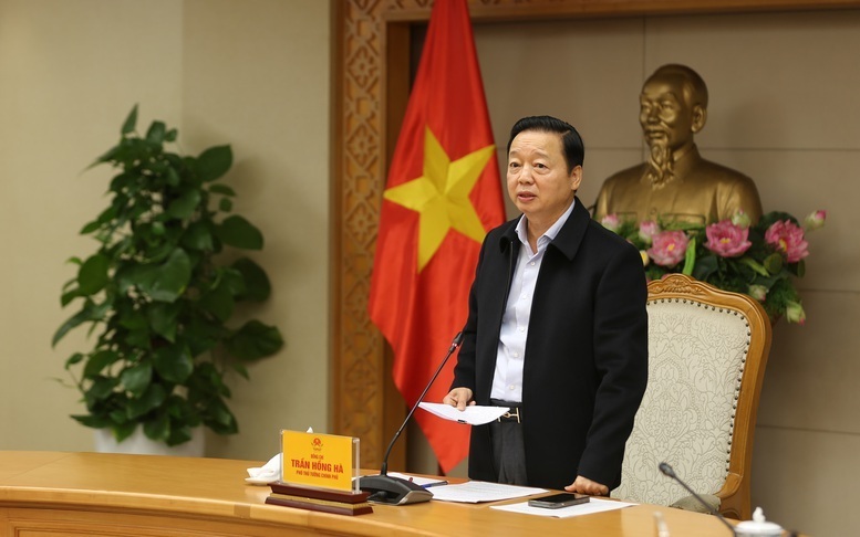 Phó Thủ tướng Trần Hồng Hà đề nghị phải dự báo "với yêu cầu cao hơn", cung cấp thông tin "dày đặc hơn" cho từng giai đoạn. Ảnh: VGP/MInh Khôi.