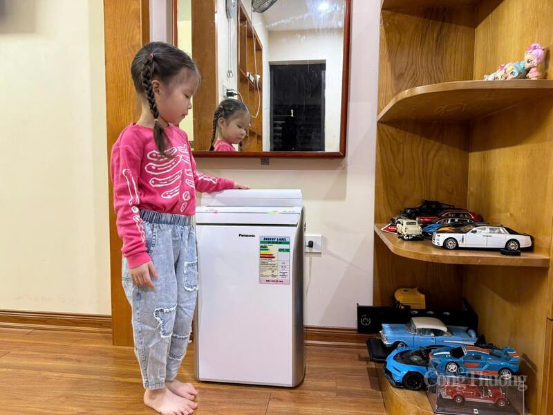 Gia đình chị Thắm lựa chọn chiếc máy hút ẩm có giá 8 triệu đồng.