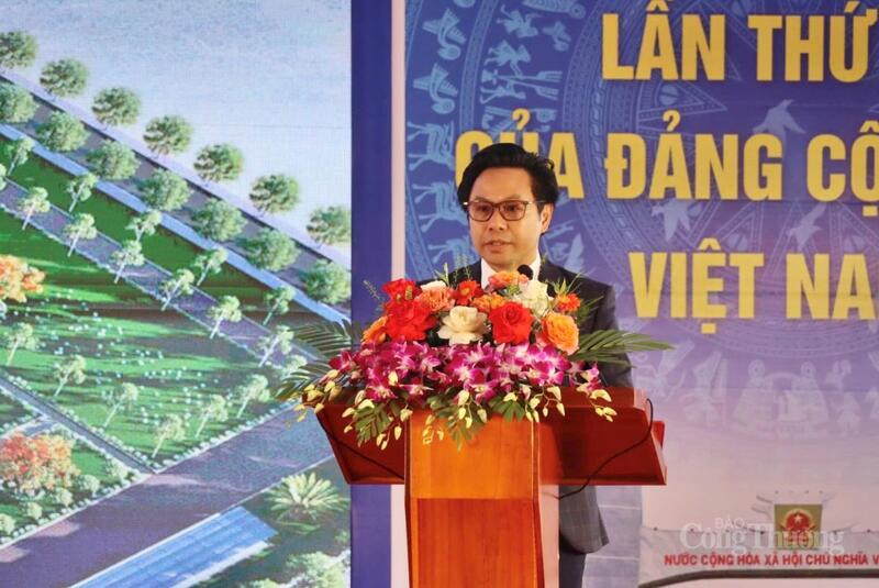 Ông Phạm Xuân Điệp, Giám đốc Ban Quản lý các dự án đầu tư xây dựng tỉnh Gia Lai phát biểu.