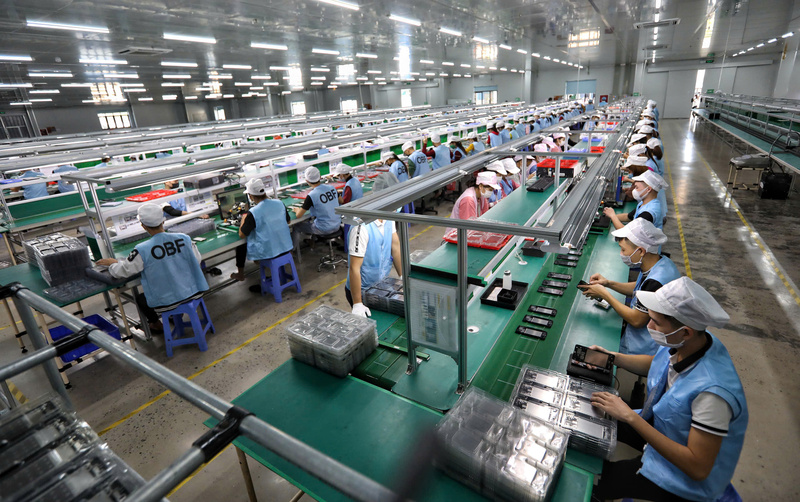 Sản xuất công nghiệp đóng vai trò then chốt trong kinh tế của tỉnh Bắc Ninh. (Ảnh: Danh Lam).