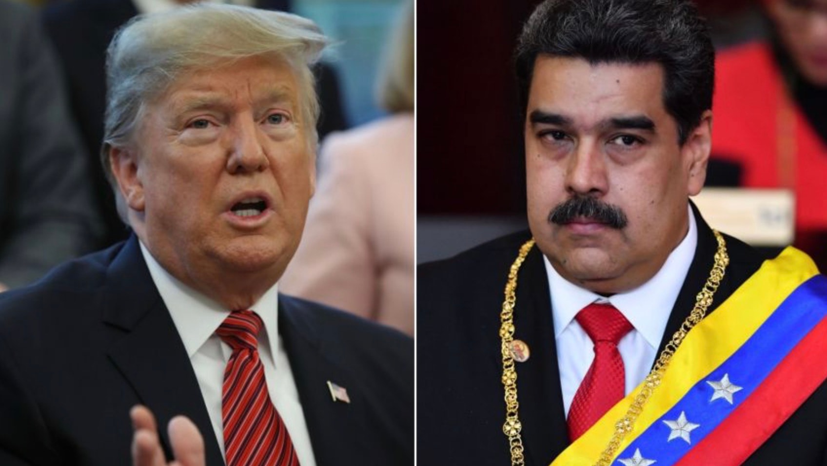 Tổng thống Mỹ Donald Trump và Tổng thống Venezuela Nicolás Maduro.
