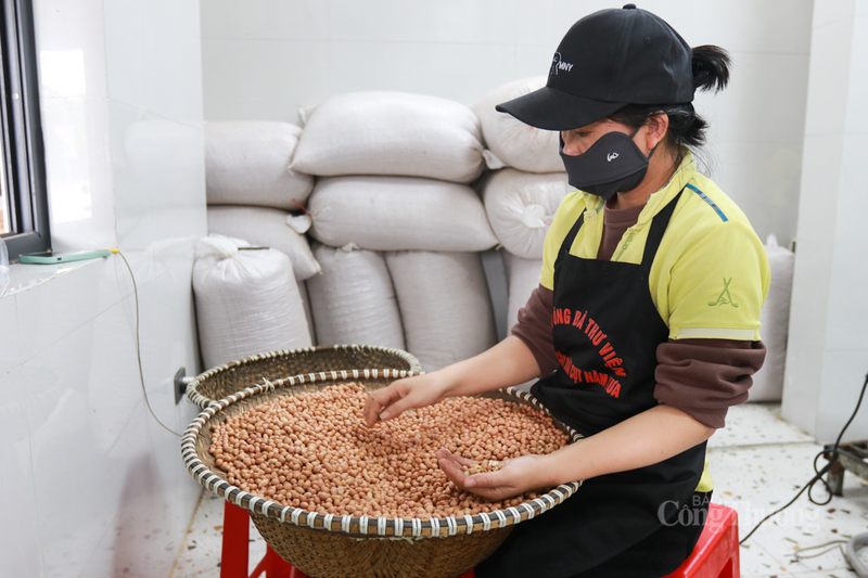 Bà Đặng Thị Hương (Cơ sở sản xuất kẹo cu đơ Thư Viện, phường Thành Sen, Hà Tĩnh) cho biết, nhu cầu thị trường tăng đột biến nên cơ sở phải hoạt động hết công suất.