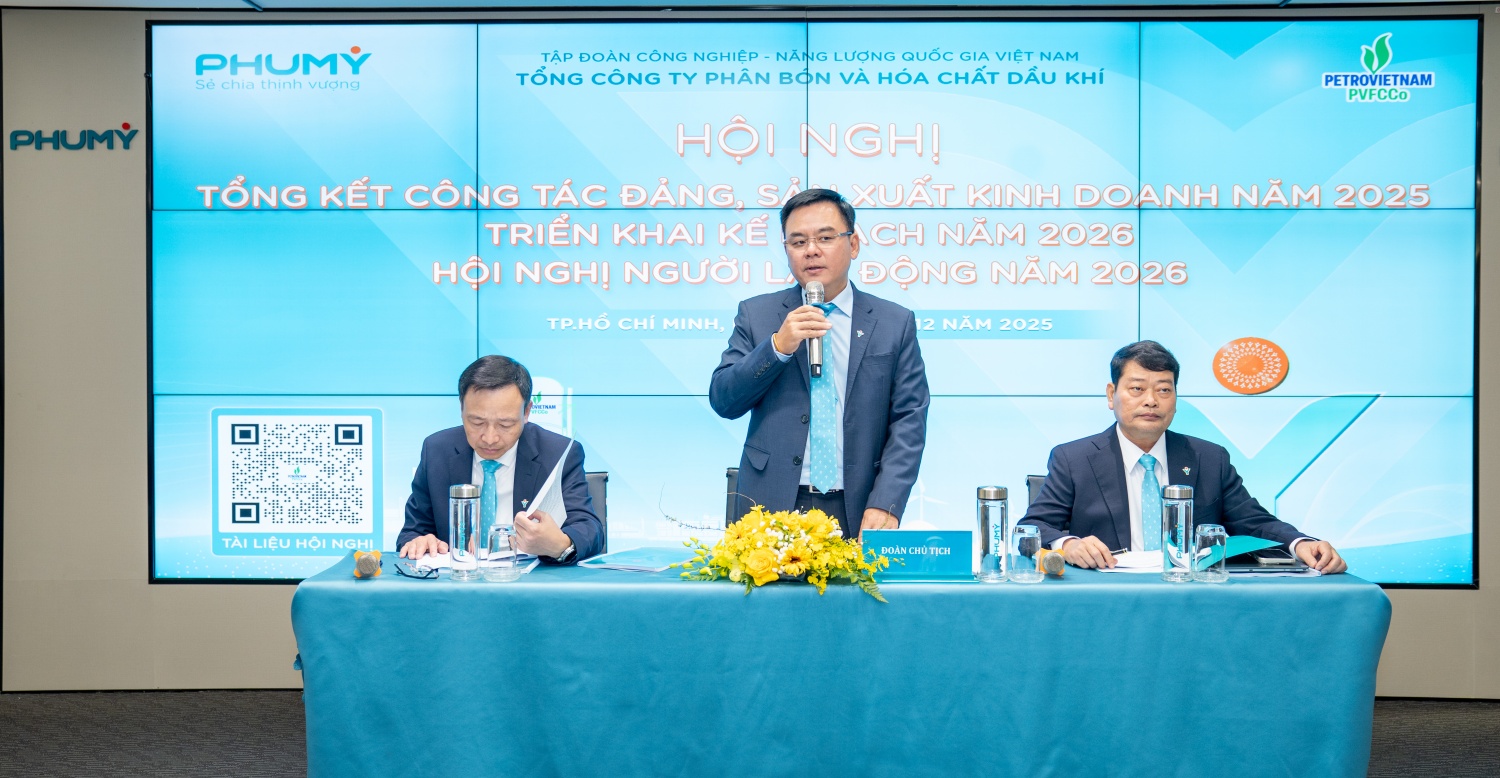 PVFCCo – Phú Mỹ xuất sắc hoàn thành toàn diện kế hoạch quản trị năm 2025 PVFCCo - Phú Mỹ hoàn thành toàn diện kế hoạch quản trị năm 2025