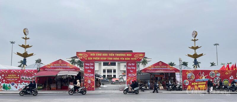 Hội chợ xúc tiến thương mại và sản phẩm OCOP tỉnh Hưng Yên năm 2026. Ảnh: Ngọc Hoàng