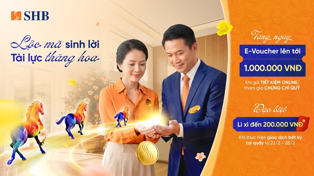 Khởi đầu năm mới, rinh ngay lộc lớn từ SHB với tổng giá trị quà tặng hơn 4,5 tỷ đồng
