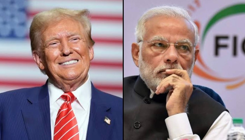 Tổng thống Mỹ Trump và Thủ tướng Ấn Độ Modi.