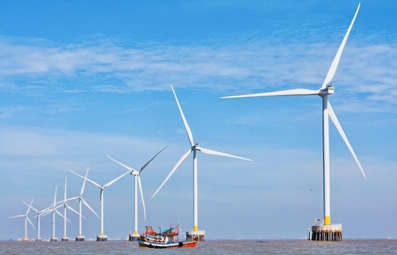 Một dự án điện gió ngoài khơi ở Cà Mau (Ảnh minh hoạ).
