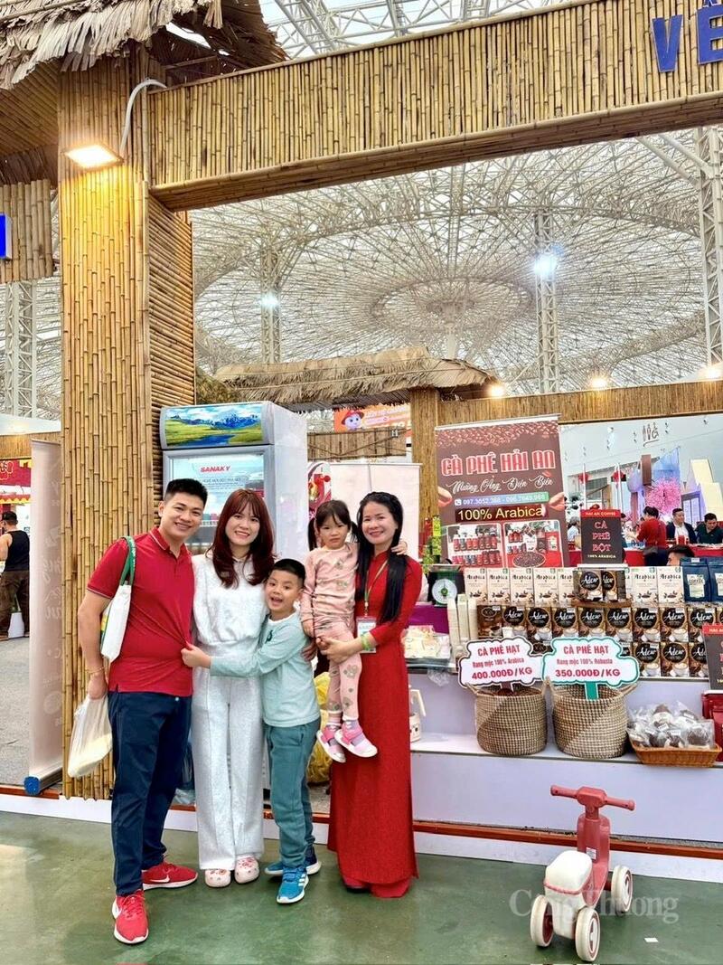 Cà phê Mường Ảng của Công ty TNHH Hải An được trưng bày tại Hội chợ Mùa Xuân 2026.