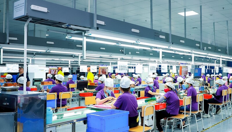 Các doanh nghiệp công nghiệp hỗ trợ trên địa bàn đã tạo việc làm cho hàng chục nghìn lao động. Ảnh: Mai Liễu