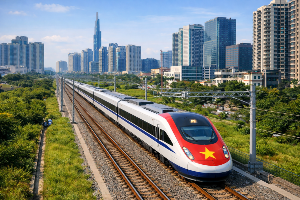 Thiết kế tuyến đường sắt tốc độ cao Bắc - Nam thẳng nhất có thể Thiết kế tuyến đường sắt tốc độ cao Bắc - Nam thẳng nhất có thể