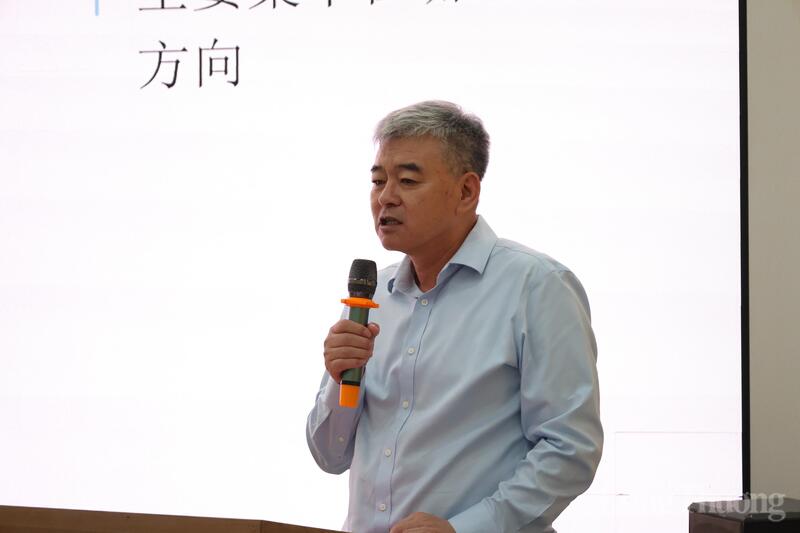Ông Tôn Quốc Cường, Chủ tịch Hiệp hội Doanh nghiệp Sơn Đông tại Việt Nam phát biểu tại diễn đàn.