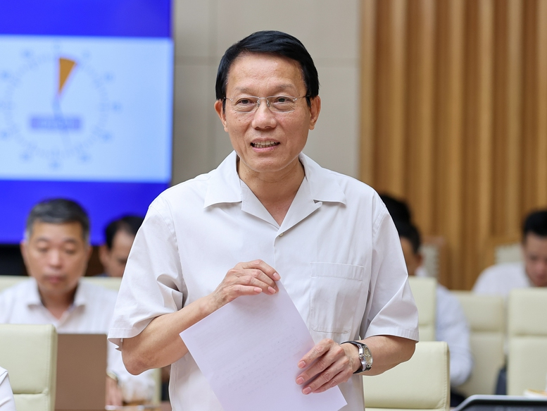 Đại tướng Lương Tam Quang, Bộ trưởng Bộ Công an, Phó Trưởng Ban Chỉ đạo phát biểu - Ảnh: VGP/Nhật Bắc