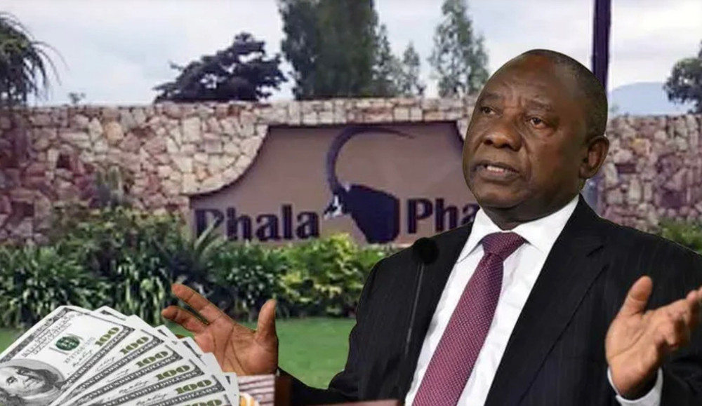 Tổng thống Nam Phi Cyril Ramaphosa và trang trại Phala Phala của ông. Ảnh: IOL screenshot-2026-05-12-at-092115.jpg