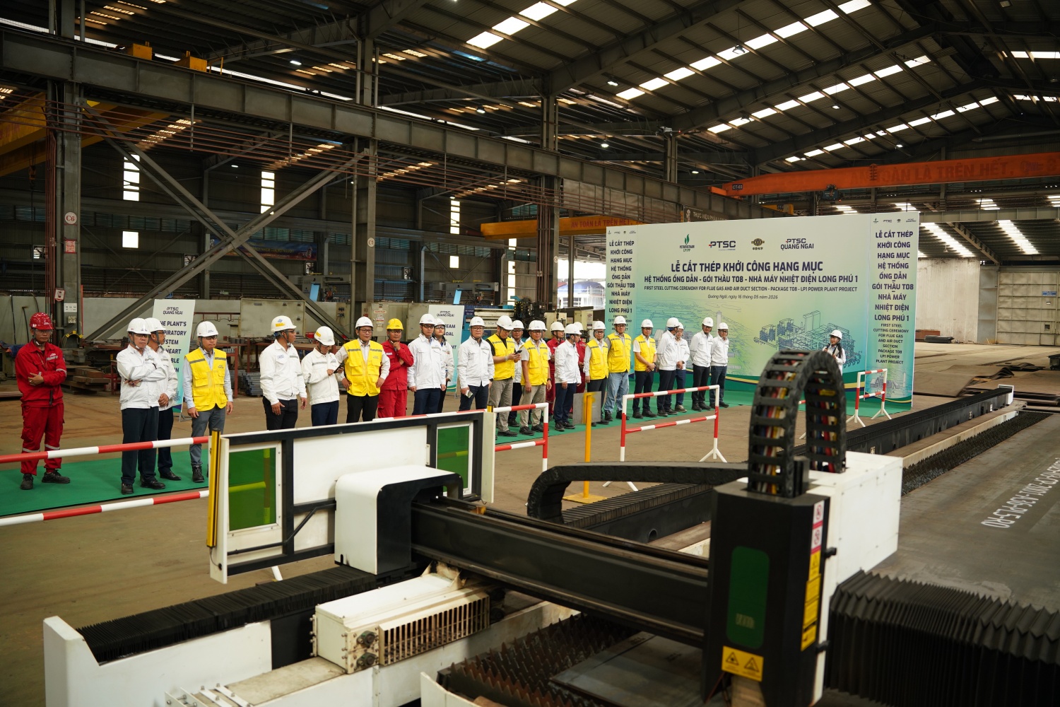 PTSC Quảng Ngãi khởi công hạng mục hệ thống ống dẫn Nhà máy Nhiệt điện Long Phú 1