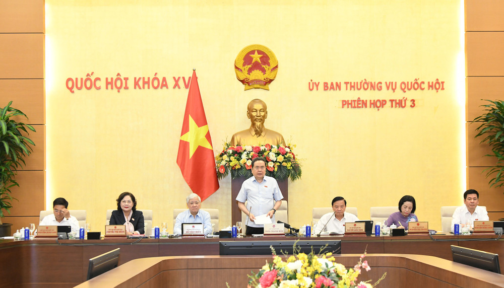 Chủ tịch Quốc hội Trần Thanh Mẫn chủ trì phiên họp (ảnh QH). 81.jpg