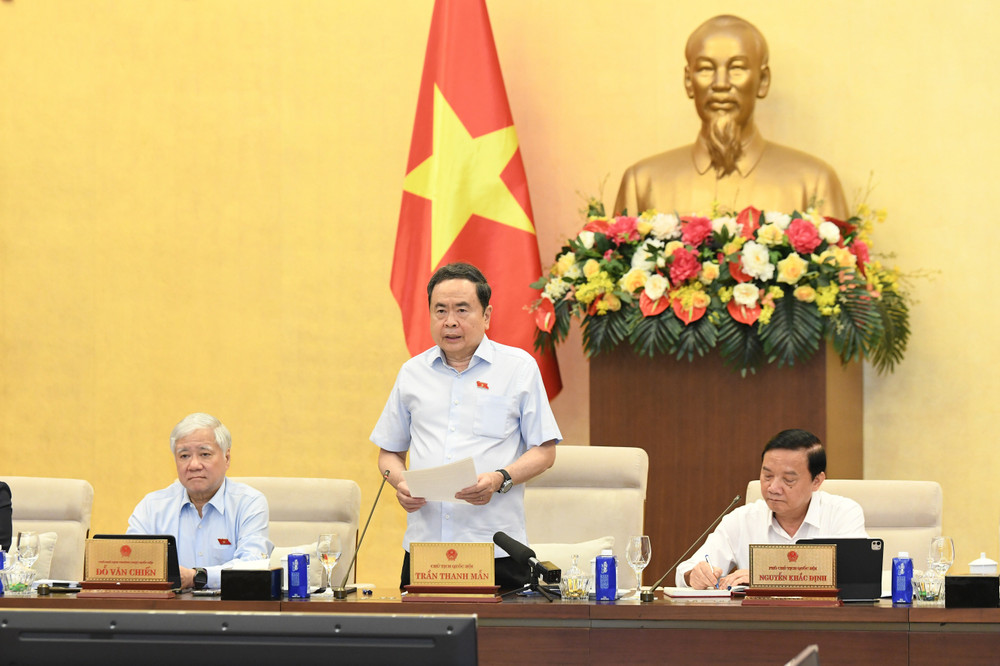 Chủ tịch Quốc hội Trần Thanh Mẫn phát biểu (ảnh QH). 82.jpg