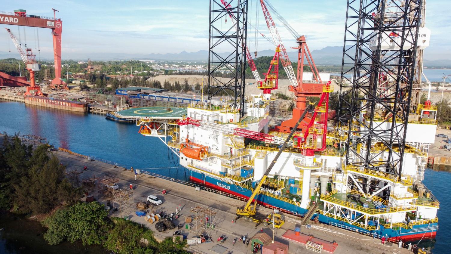 PVSM hoàn thành đại tu giàn khoan Tam Đảo 05 vượt tiến độ 3 ngày