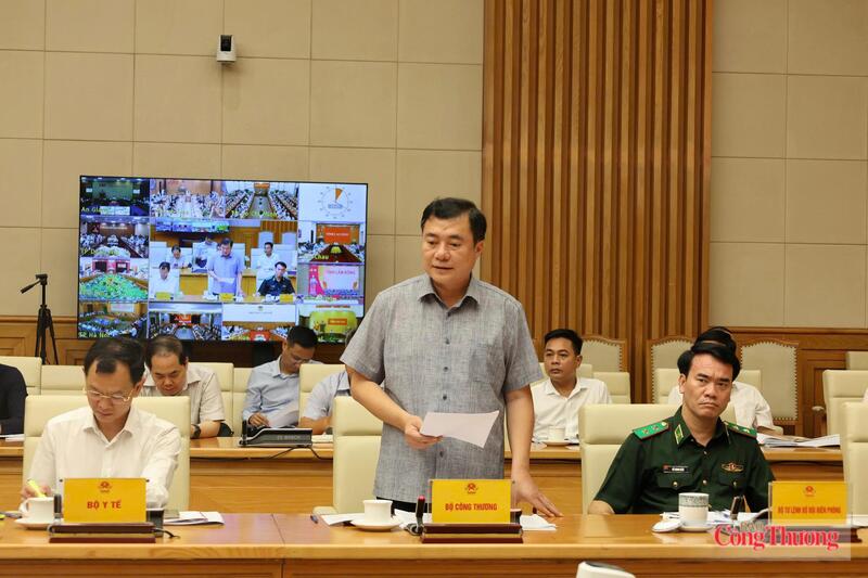 Thứ trưởng Bộ Công Thương Nguyễn Sinh Nhật Tân phát biểu tại hội nghị