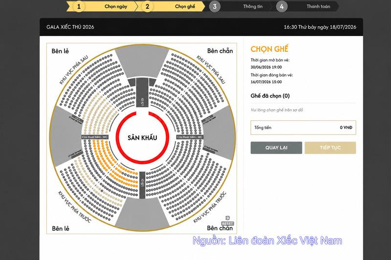 Người mua online sẽ tự lựa chọn ghế khi mua vé.