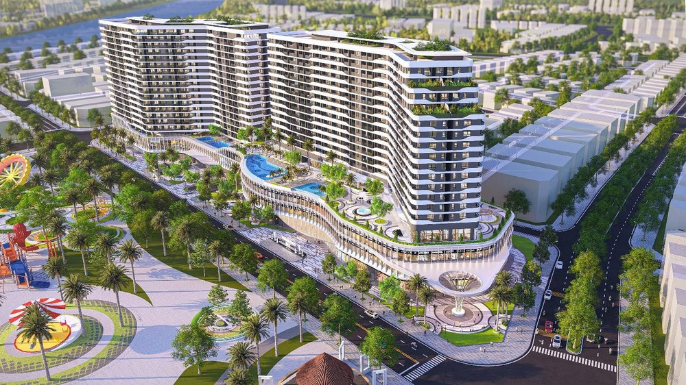 Căn hộ cao cấp và trung tâm thương mại Diamond Sky